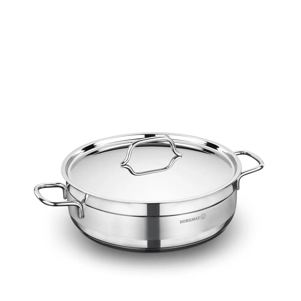 Korkmaz Alfa 26x8 cm Low Casserole 4.2L A1024