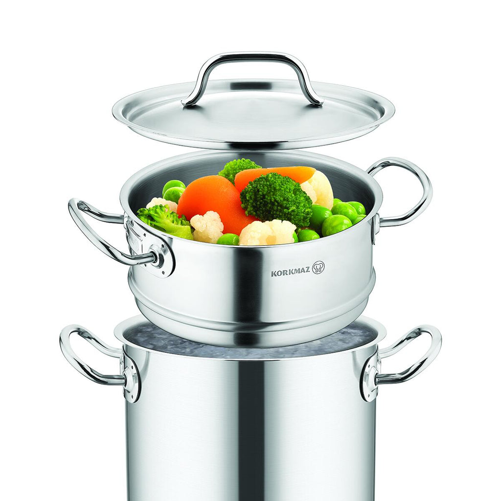 Korkmaz Proline Steam Cooker 20x10 cm Satin A2771