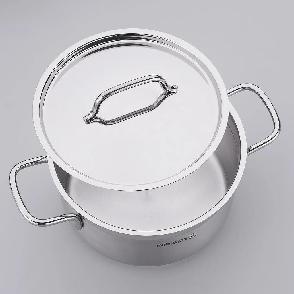 Korkmaz Alfa 9 Piece Stainless Steel Cookware Set A1660