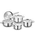 Korkmaz Alfa 9 Piece Stainless Steel Cookware Set A1660